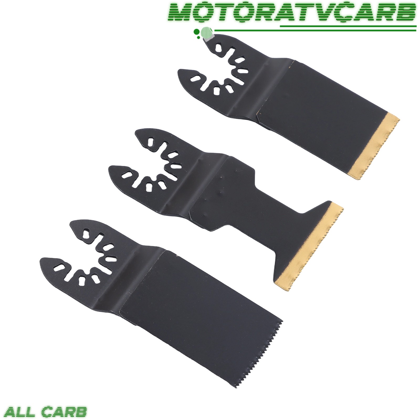 ALL-CARB Upgarded 25Pcs Multi Tool Blades Set Includes 5 Types Saw Blades Black