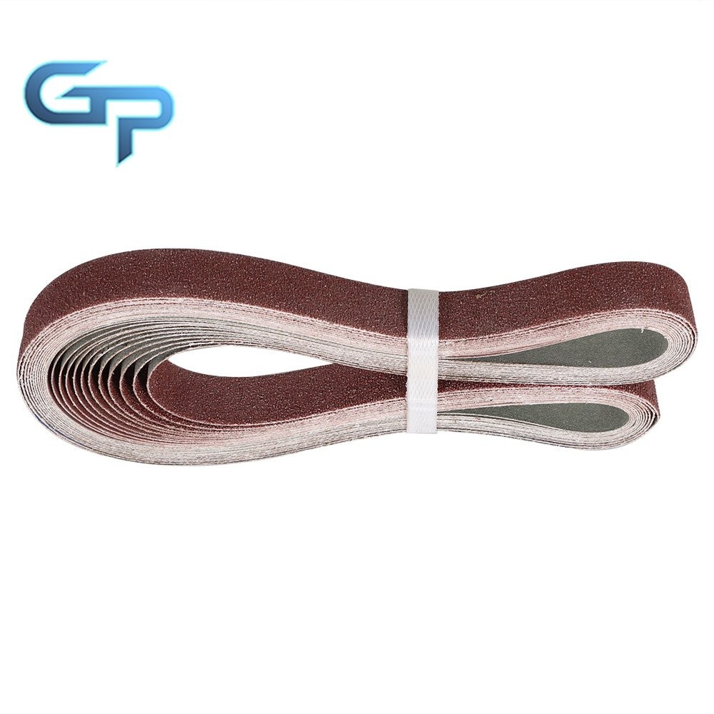 New 1 In x 42 In Sanding Belts 60 80 120 150 240 400 Grits Red Belt Sandpaper