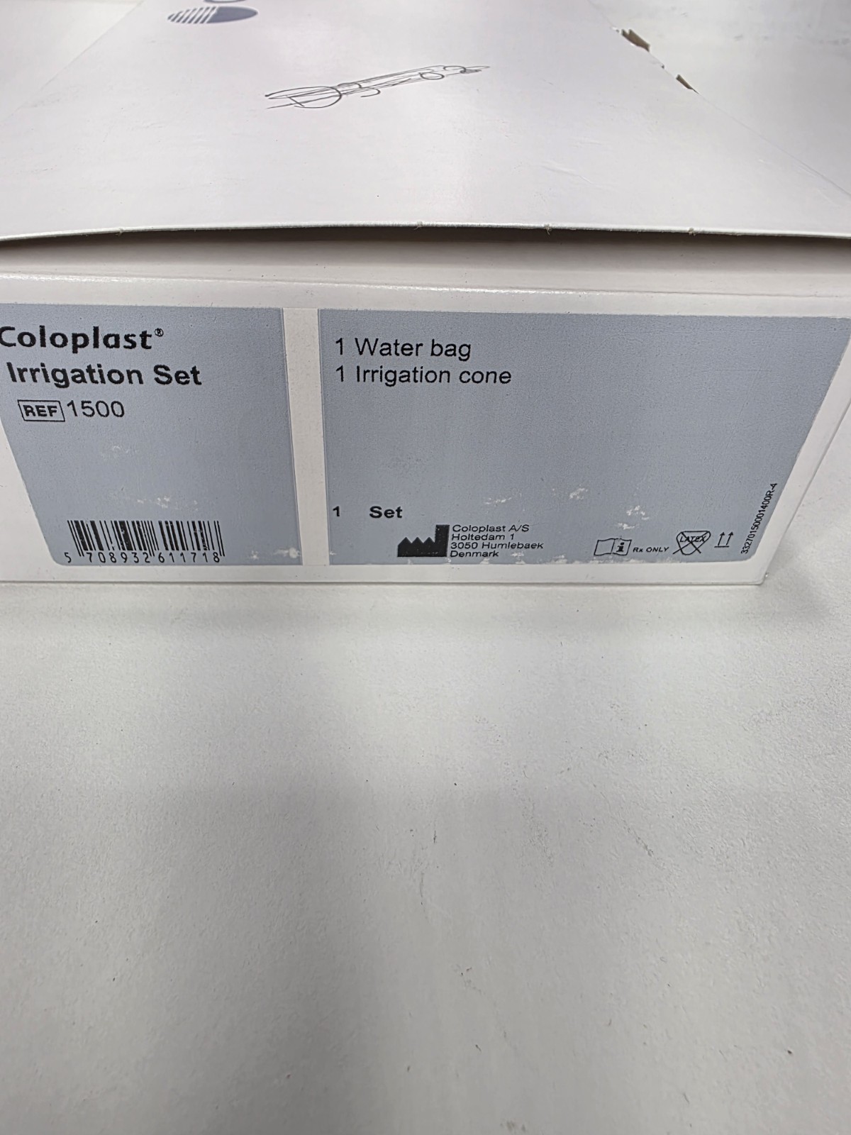 Coloplast Assura Irrigation Sealed Set Item # 1500 contains 1 waterbag & 1 Cone