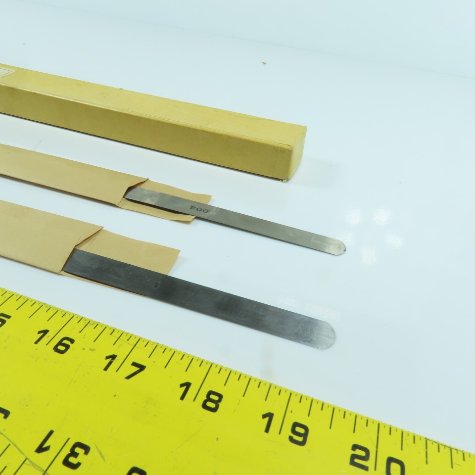 Lufkin No. 10 “Universal” Feeler Stock 0.004″ Thick 12″ Long Lot Of 2