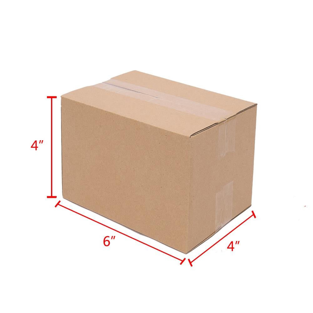 100 6x4x4 Cardboard Boxes Mailing Packing Shipping Corrugated Cartons