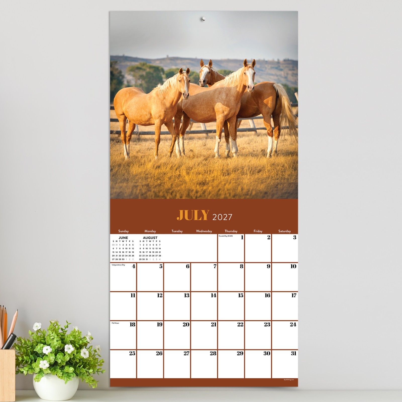 2027 Horses Wall Calendar