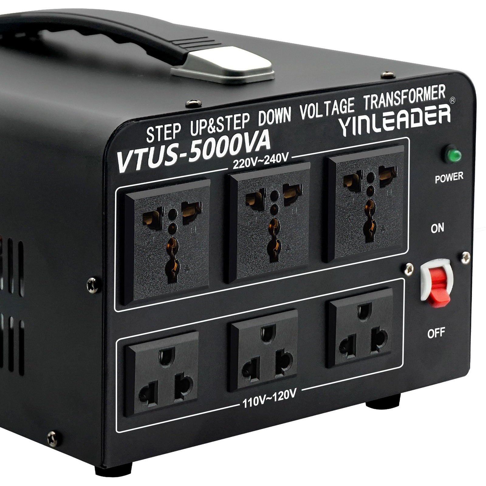 5000W Voltage Converter Transformer Step Up 110V-120V to220V-240V or Step Dow…