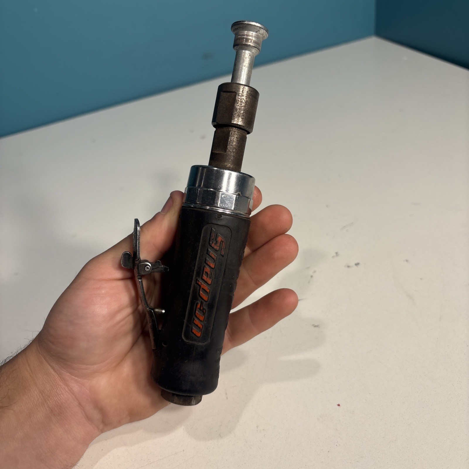 SNAP ON TOOLS PT100A 25,000 RPM MINI STRAIGHT DIE GRINDER GOOD USED SHAPE