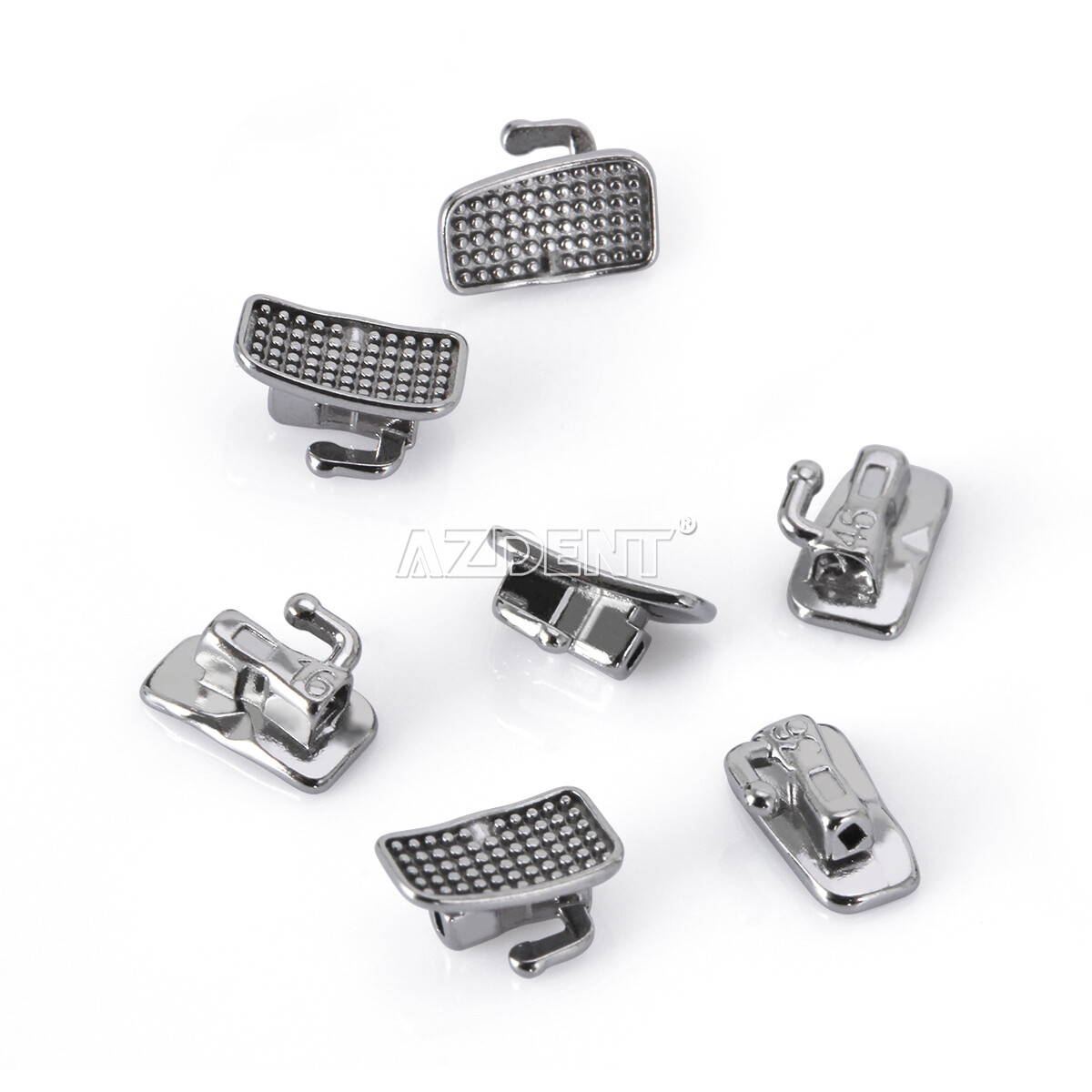 50 Set AZDENT Dental Orthodontic Buccal Tube 1st 2nd Molar Tube Roth MBT 022/018