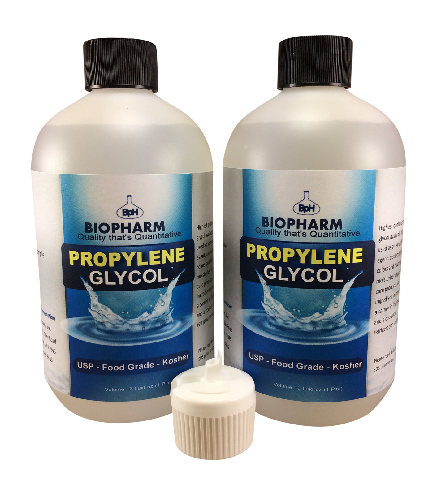Propylene Glycol USP, Kosher, Food Grade 2-Pack 500 mL each