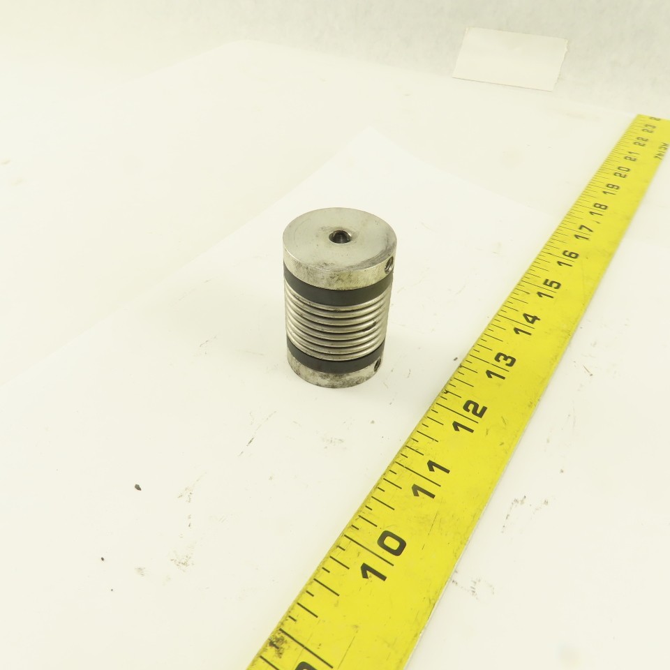 R+W 1/4″ x 1/4″ Aluminum Bellows Flexible Shaft Coupling