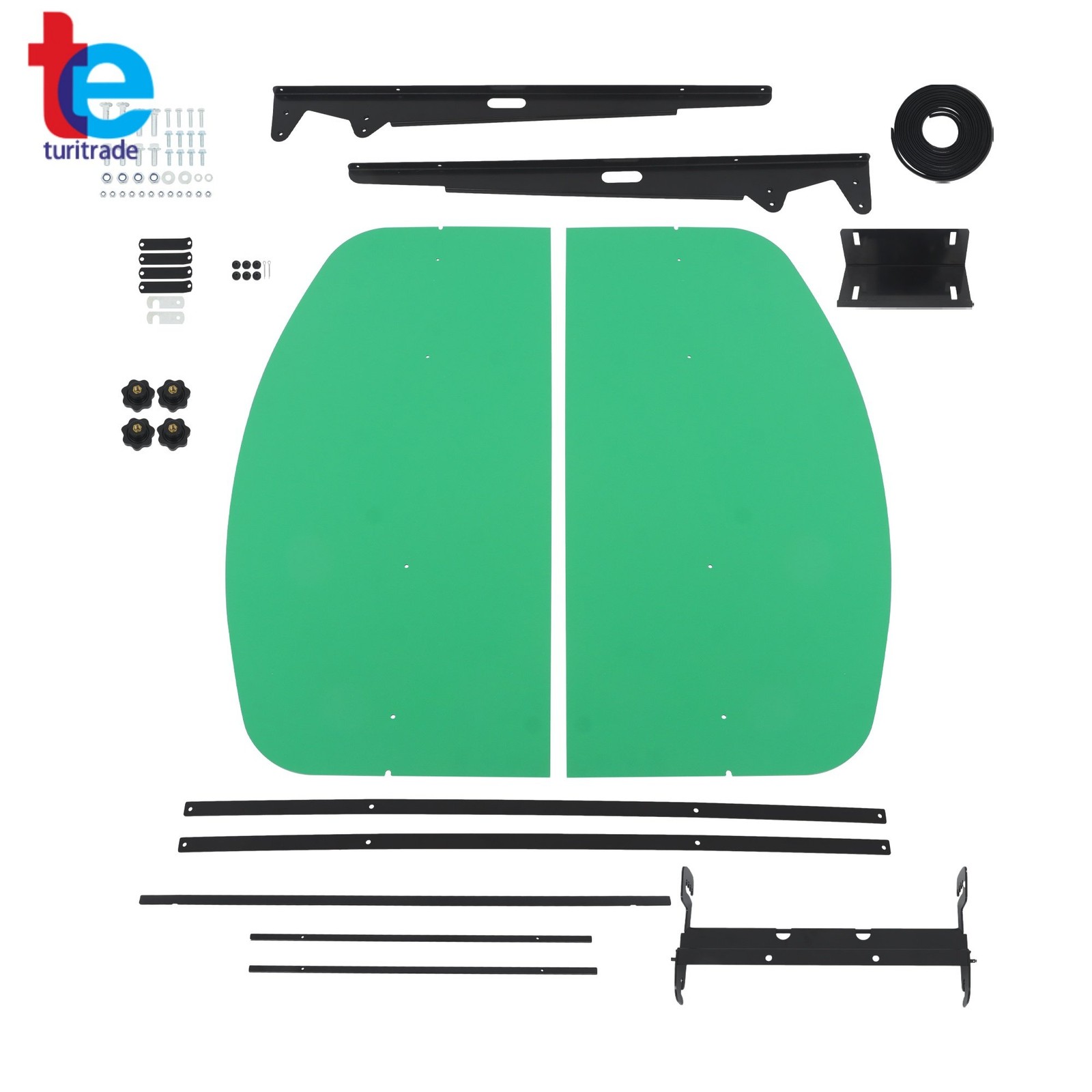 Green Canopy For ROPS 52″ X 52″ For Tractor Mowers Umbrella 2″ x 2″ or 2″ x 3″