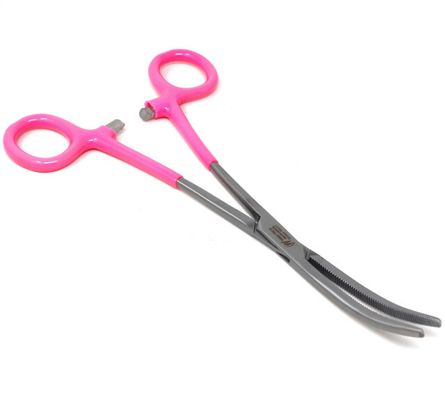 HEAVYDUTY HEMOSTAT CLAMP FORCEPS 8″CURVED VINYL GRIP SURGICAL MEDICAL INSTRUMENT