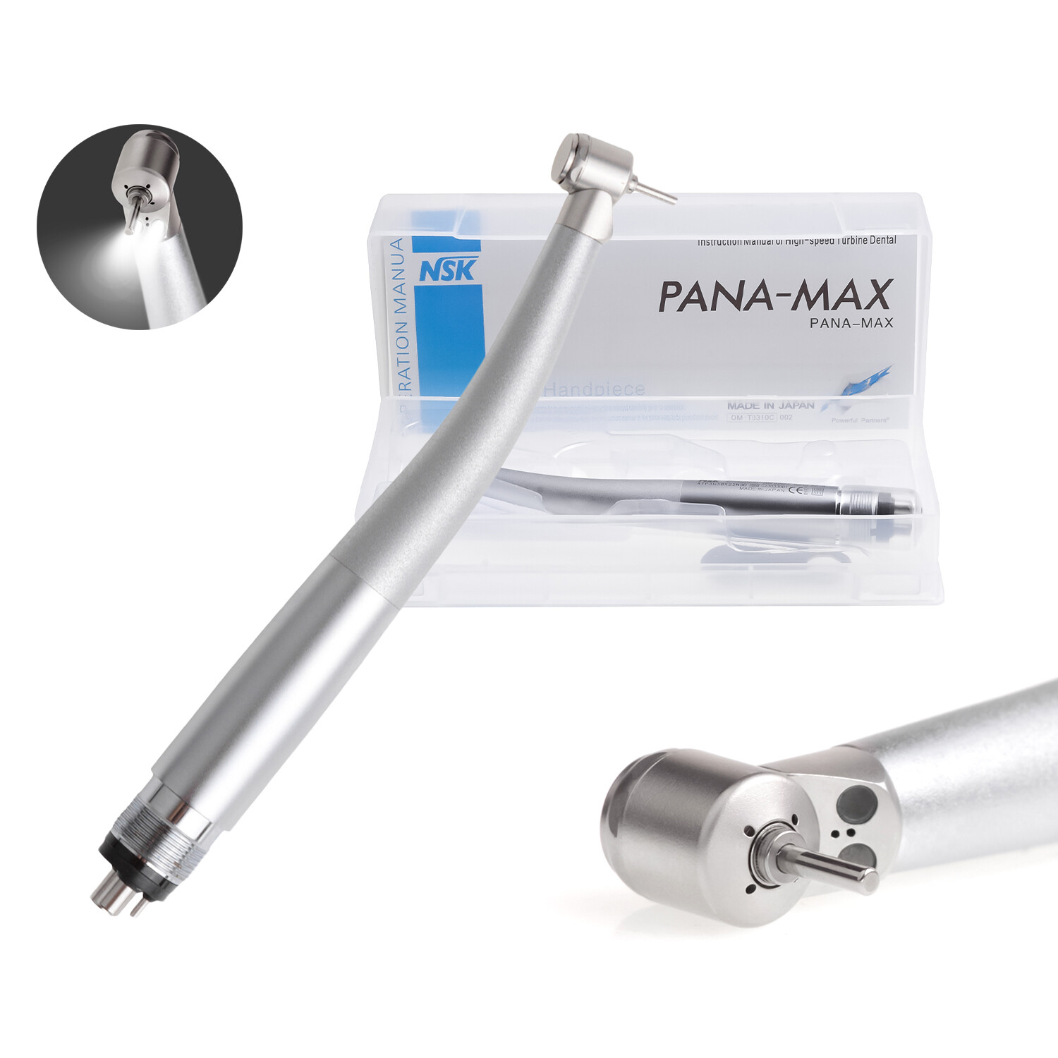 2H/4H Dual LED Dental High Speed Handpiece Single Water Spray MINI Head for Kids