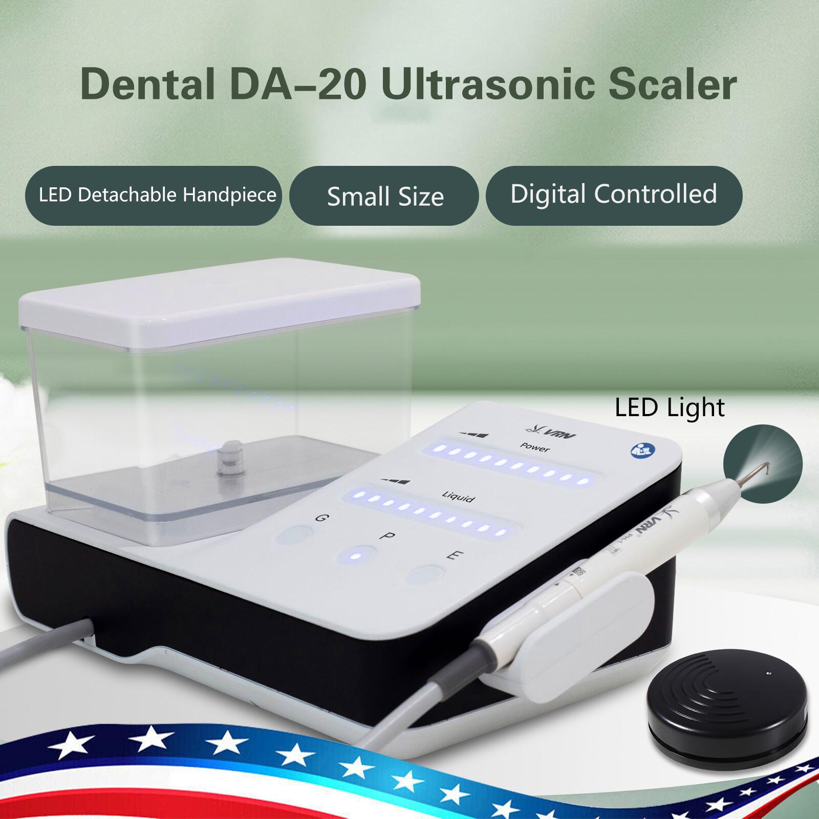 Dental LED 1:5 increasing Fiber Optic Contra Angle Handpiece fit NSK Red Ring CE