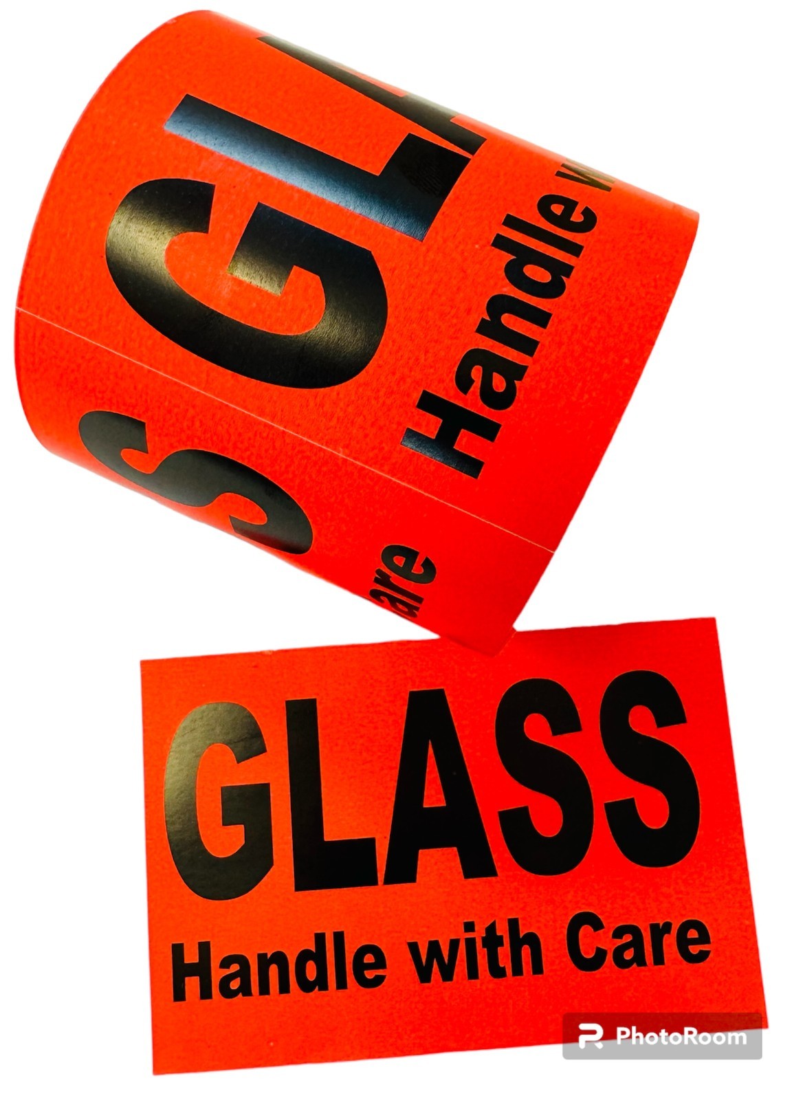 4×6 Glass Handle with Care Labels Red Shipping Pallet Stickers 2 RLS of 200 EA
