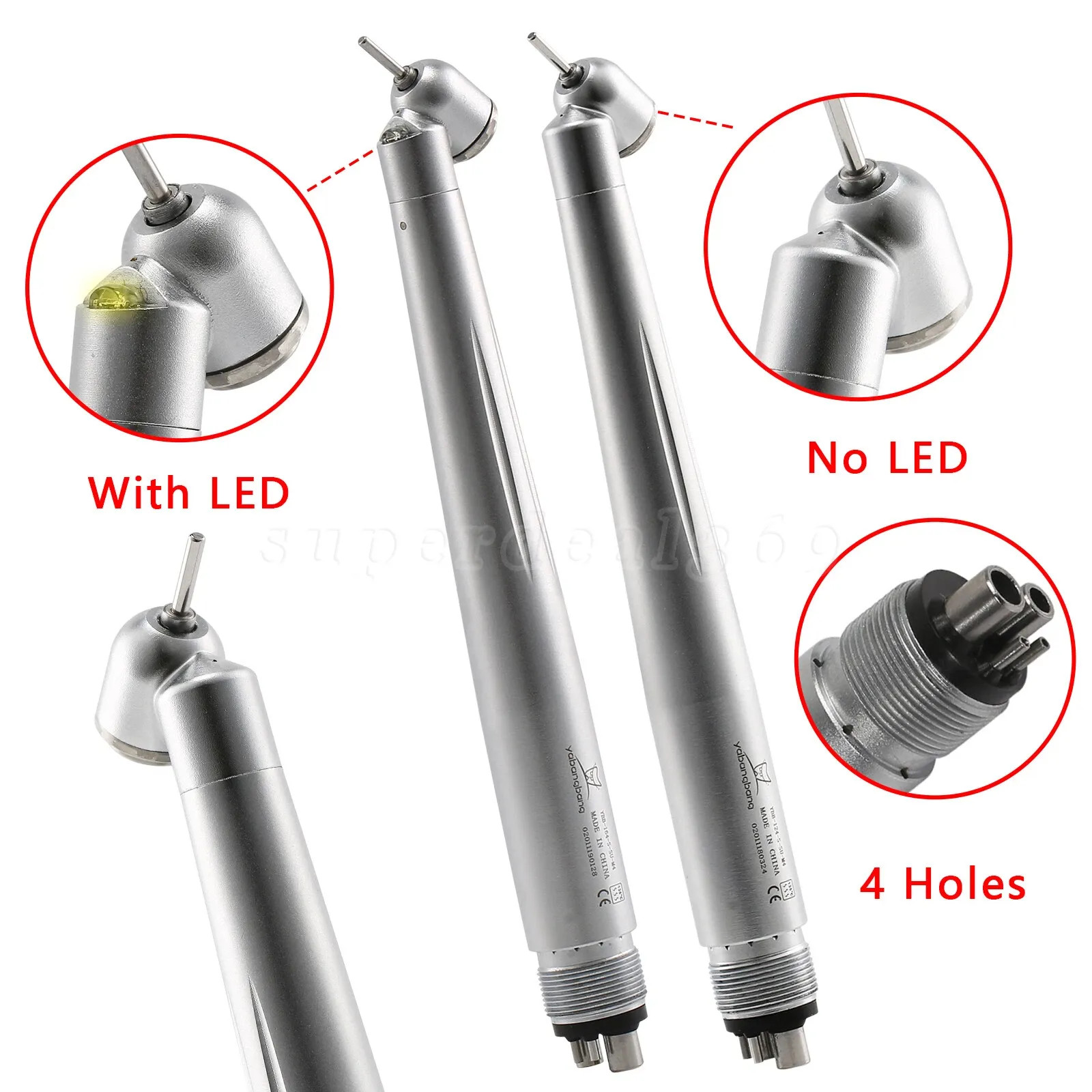 SANDENT NSK PANA MAX Style Dental High Speed Turbine Handpiece Push Button Clean
