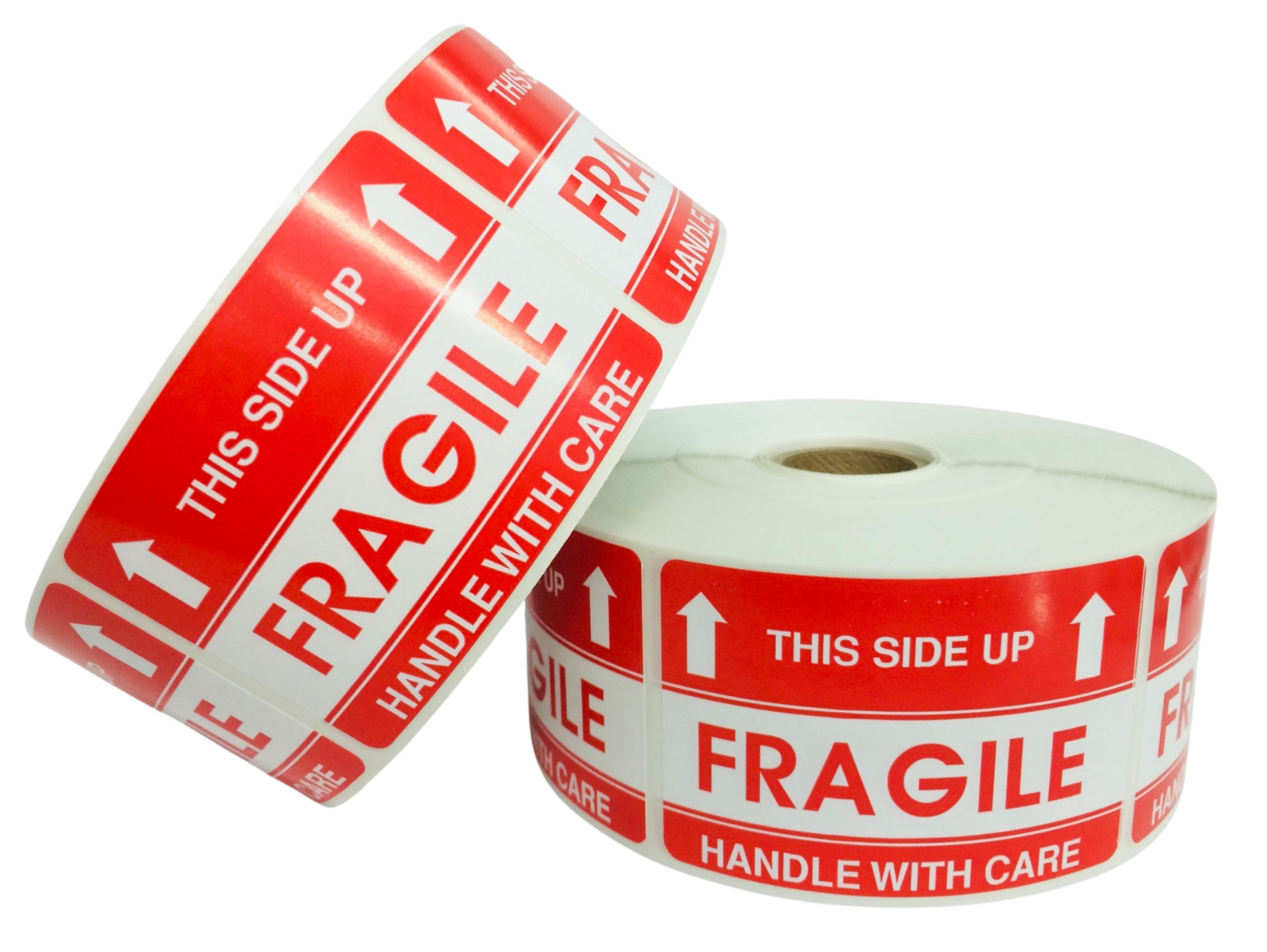 2×3, THIS SIDE UP/FRAGILE/HANDLE WITH CARE, 500 labels per roll 1-40 RLS