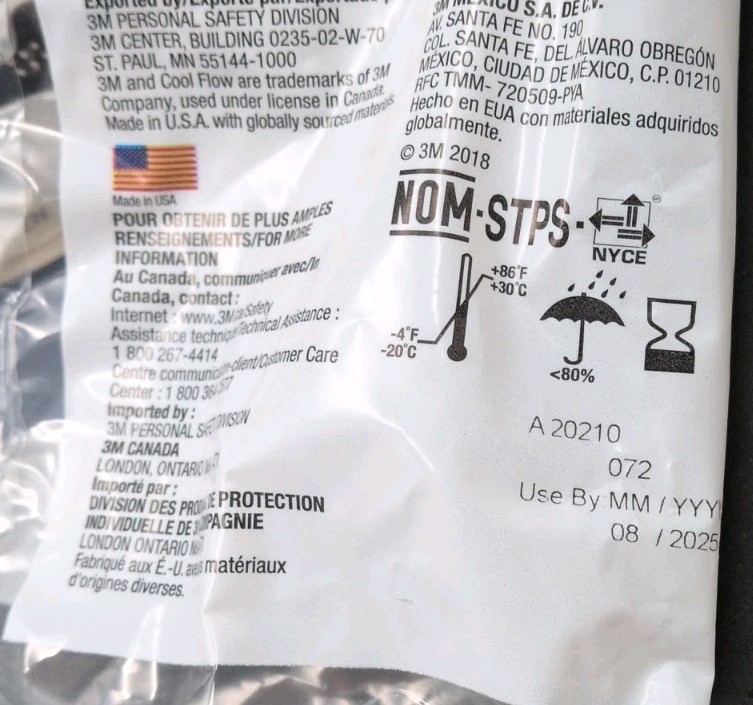 10 Pack 3M 8233 N100 Particulate Respirator With Valve
