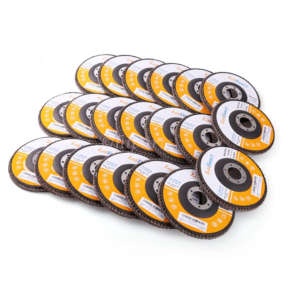 20x Flap Disc 4.5″ 4-1/2 40 60 80 120 Grit Angle Grinder Sanding Grinding Wheels