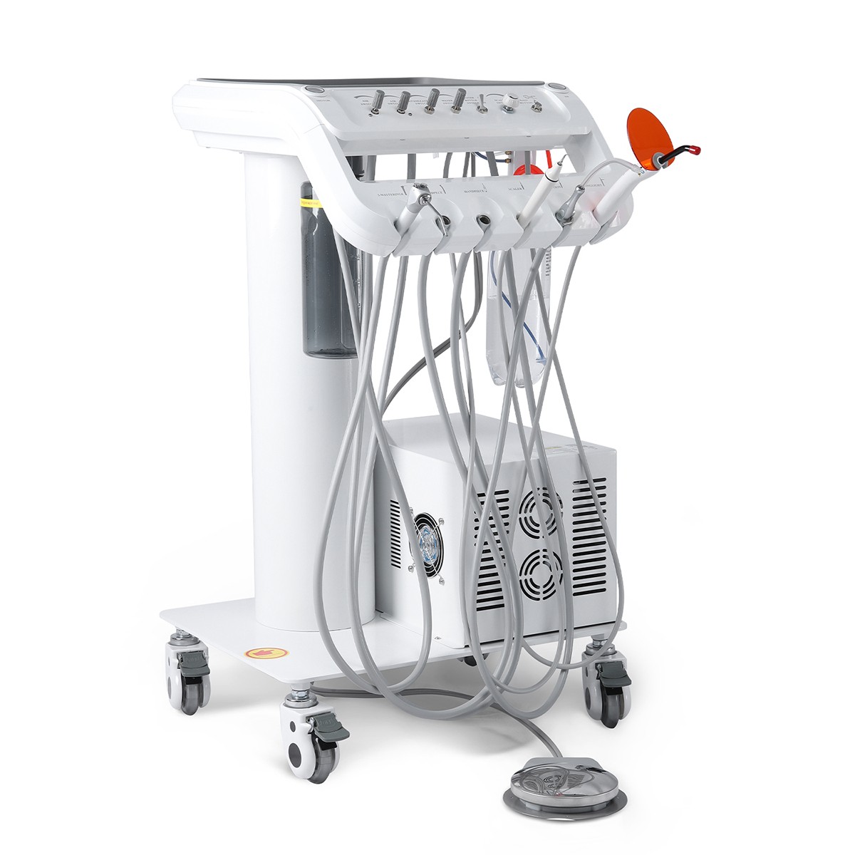 360° Swivel Dental Hygiene Prophy Handpiece Air Motor 4 Holes W/ 4:1 Nose Cone