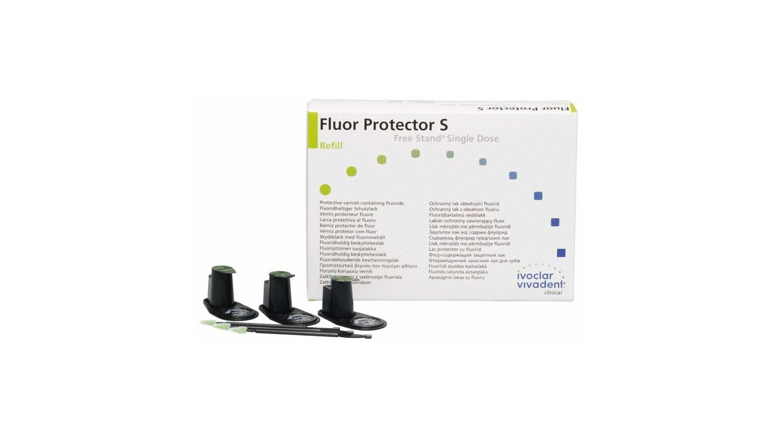Ivoclar Fluor Protector S Protective Varnish with Fluoride 20×0.26g Ref 639522
