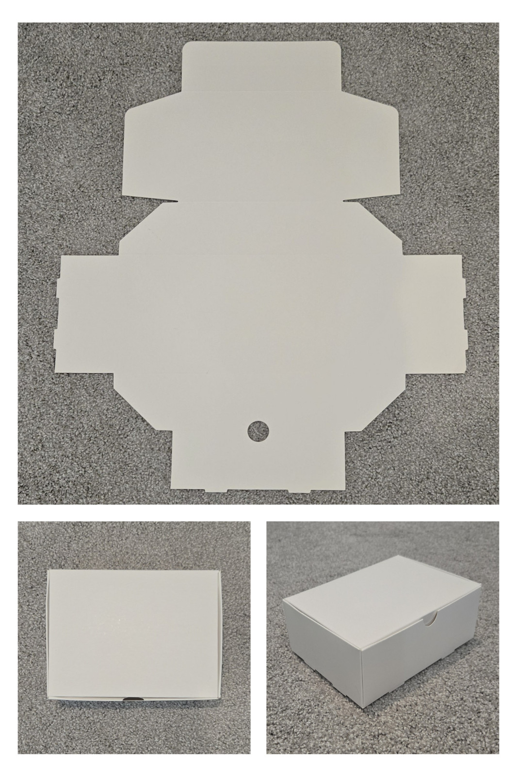25pc White cardboard boxes-MINI-5.25in x 4.25in x 2.5in-FREE SHIPPING!
