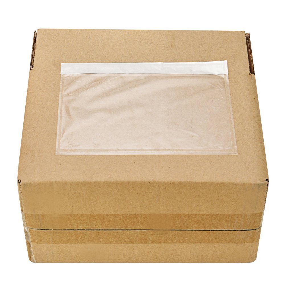 100-1000 7.5 x 5.5 Clear Packing Pouches List Invoice Shipping Envelope Adhesive