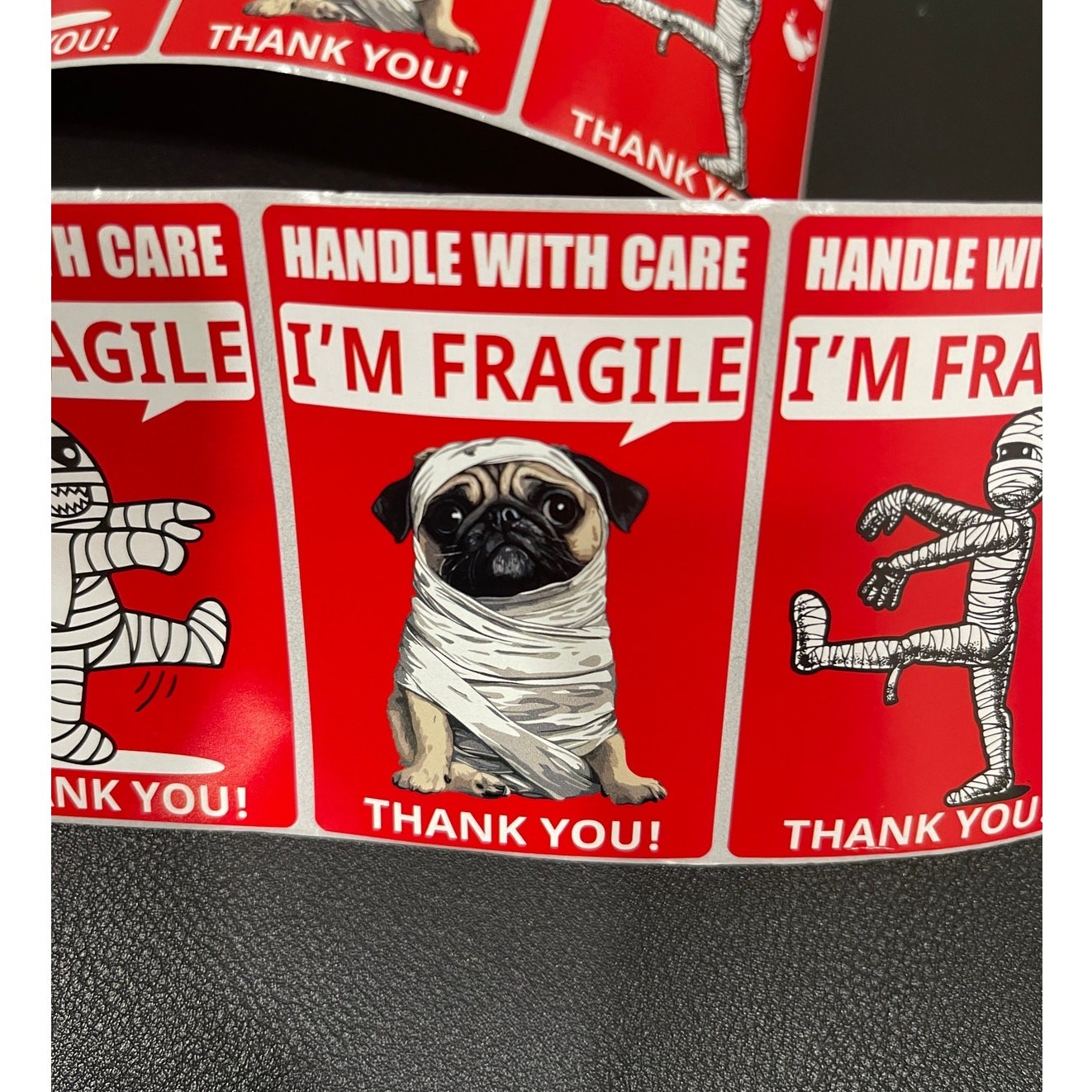 Fragile Handle with Care Fun Funny Shipping Stickers Labels 12 Stickers