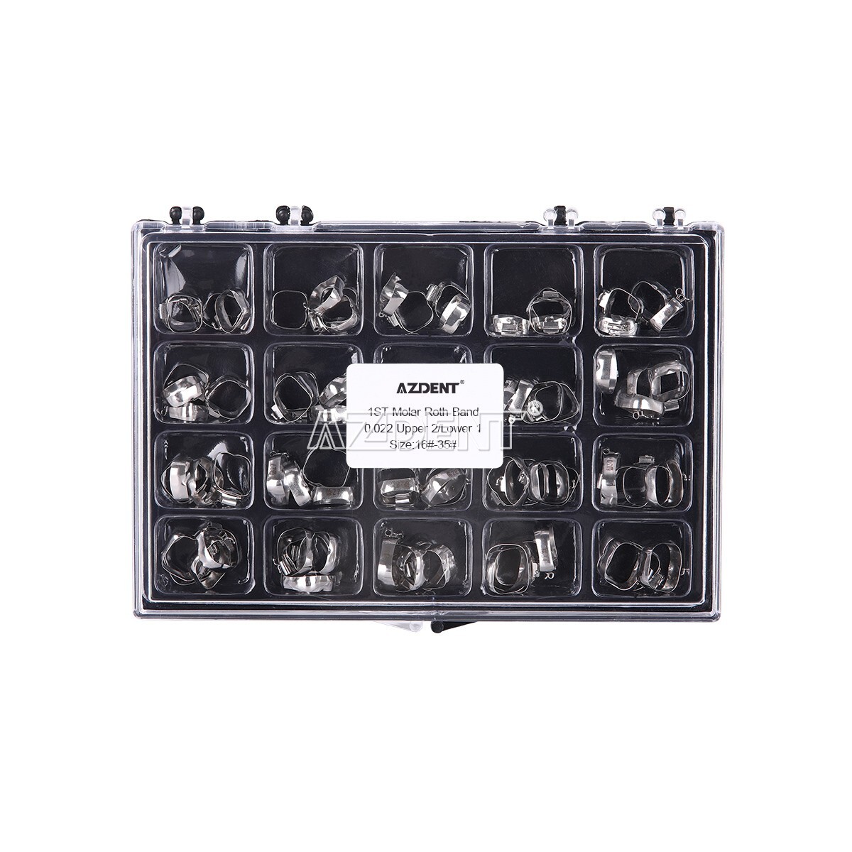 AZDENT Dental Orthodontic Buccal Tube 1st Molar With Bands Roth/MBT 022″ 16#-35#