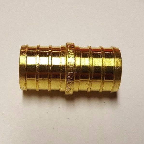 20 Pcs. 3/4″ Pex Coupling – Lead Free Brass 3/4 Inch Crimp Coupling 23-2-4=20