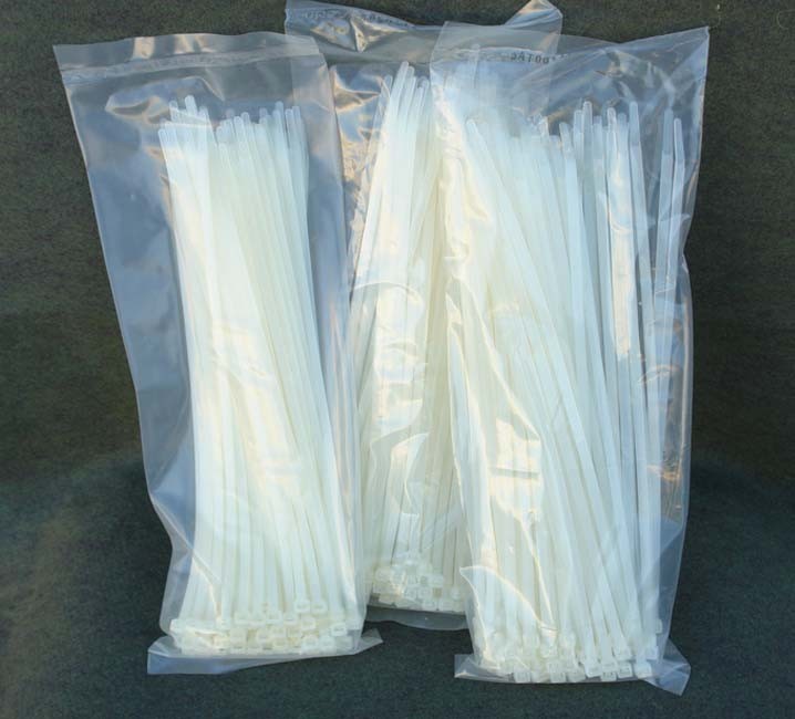 100 PCS 6″ Natural Color Cable Wire Tie 40 Lbs Zip Nylon Fasten Secure Locking