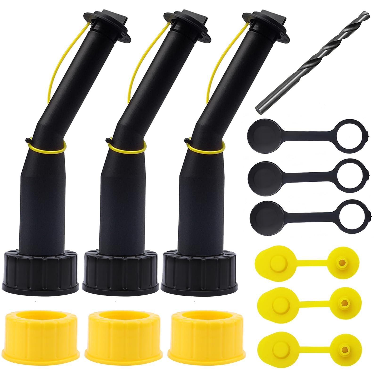 Gas Can Spout Replacement Universal Kit Leakproof Angle Nozzles Gasket Filter…