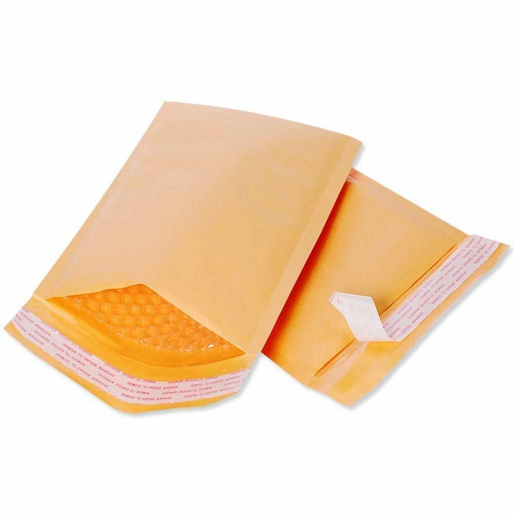 Kraft Gold Air Bubble Mailers Shipping Padded Envelopes Self Seal Made in USA