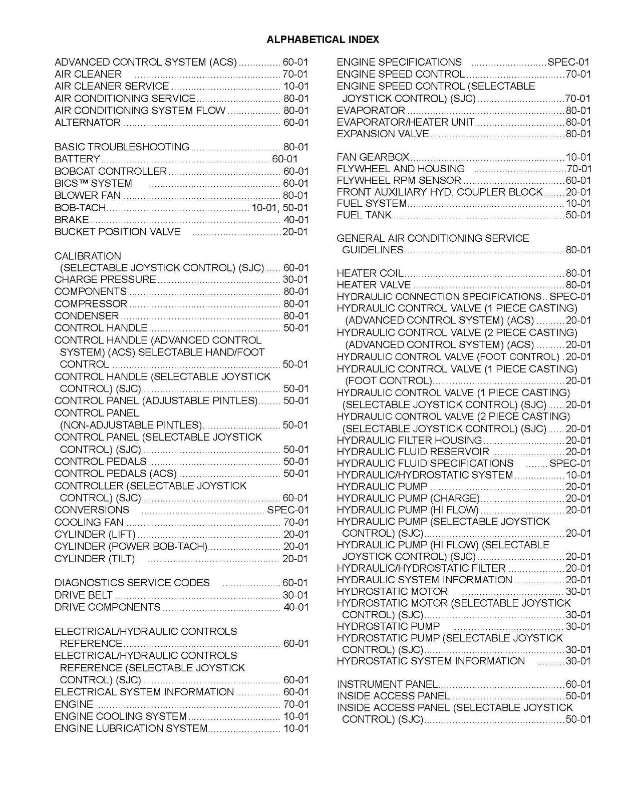 Bobcat T300 Compact Track Loader Service Shop Repair Manual 6902726