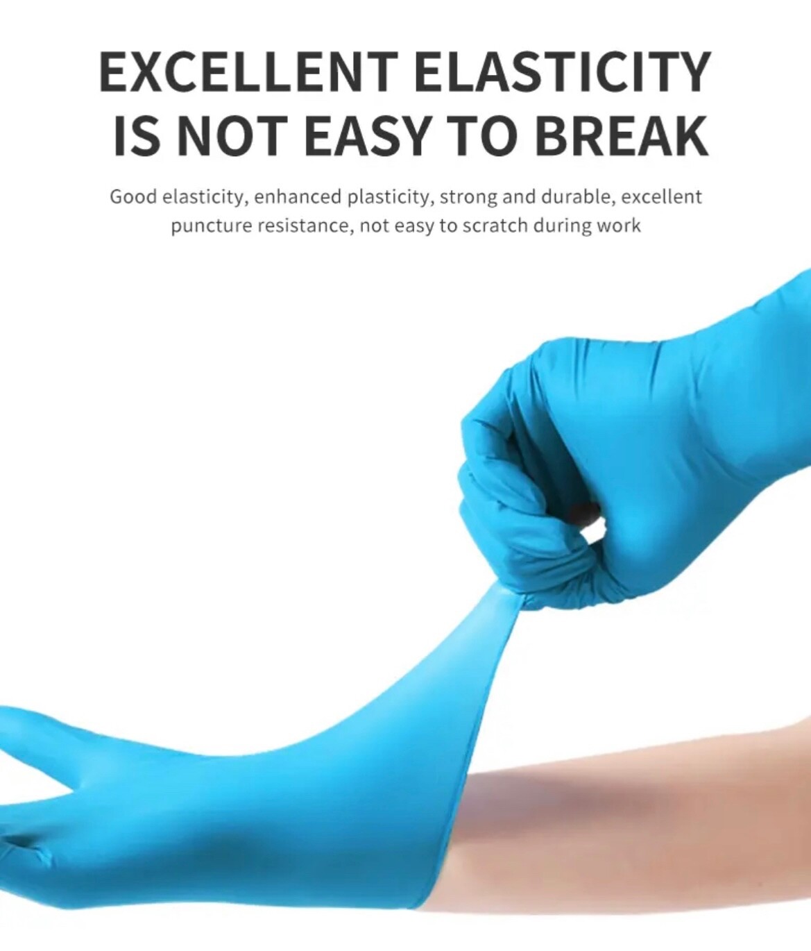 Nitrile Exam Gloves, Powder Free Medium, Blue. Case of 1,000