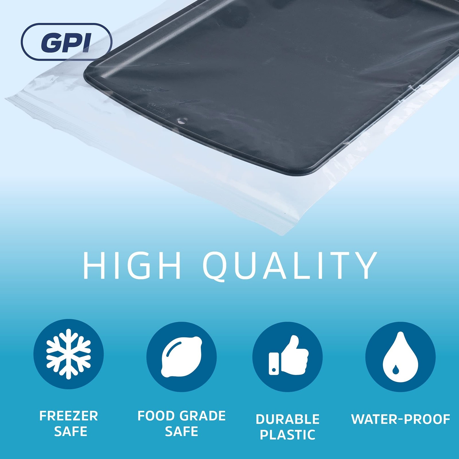 GPI – 6 Mil, Extra Heavy-Duty, 9″ x 12″ Clear Plastic Reclosable Zip Bags, Pu…
