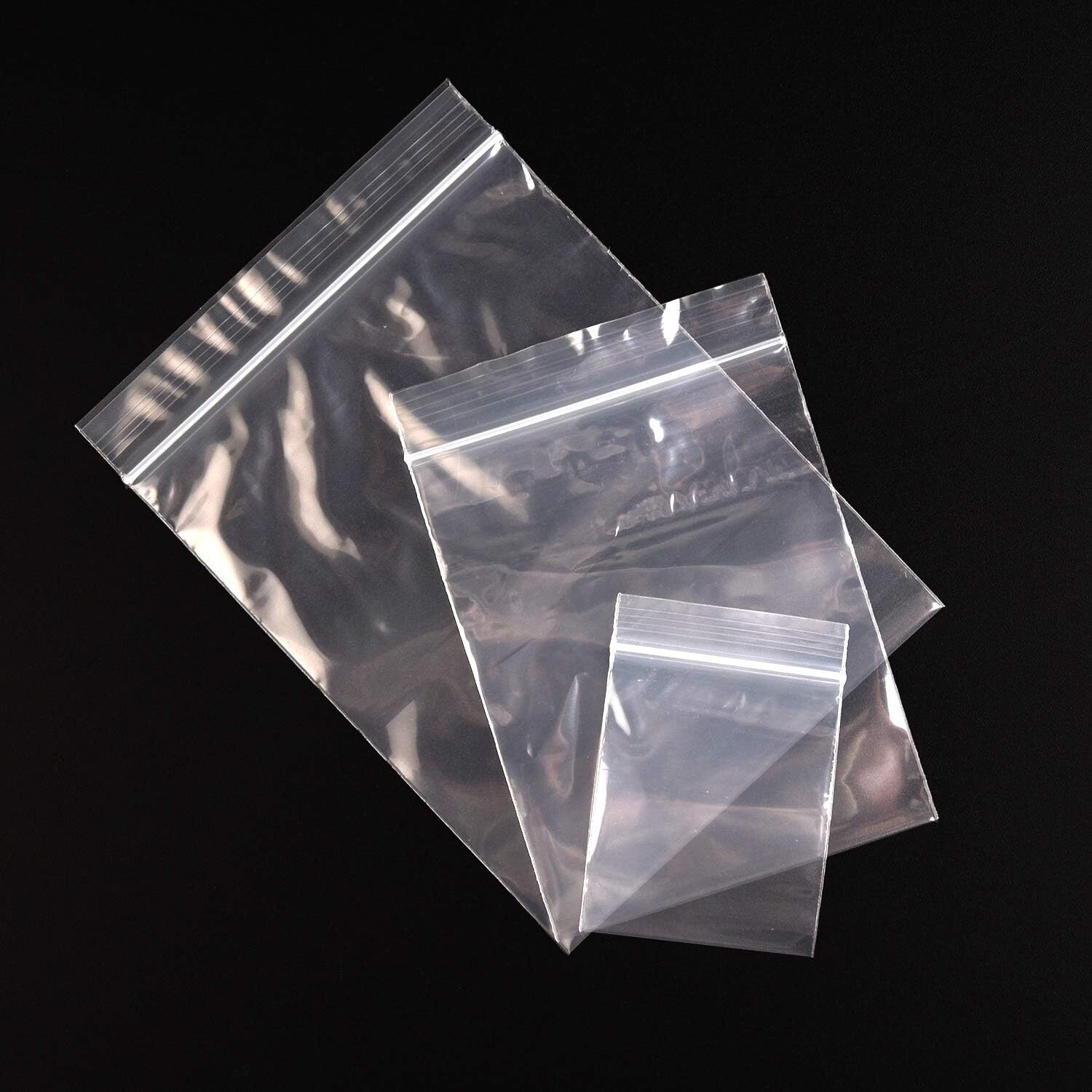 Clear Reclosable Zip Seal Bag Plastic 4 Mil Lock Bags Jewelry Zipper Baggie 4Mil