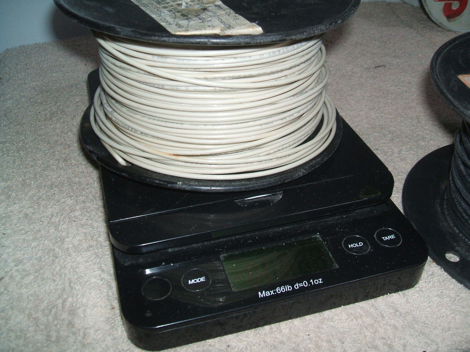 2 rolls 16 stranded copper tffn about 750 feet 7 pounds white and black