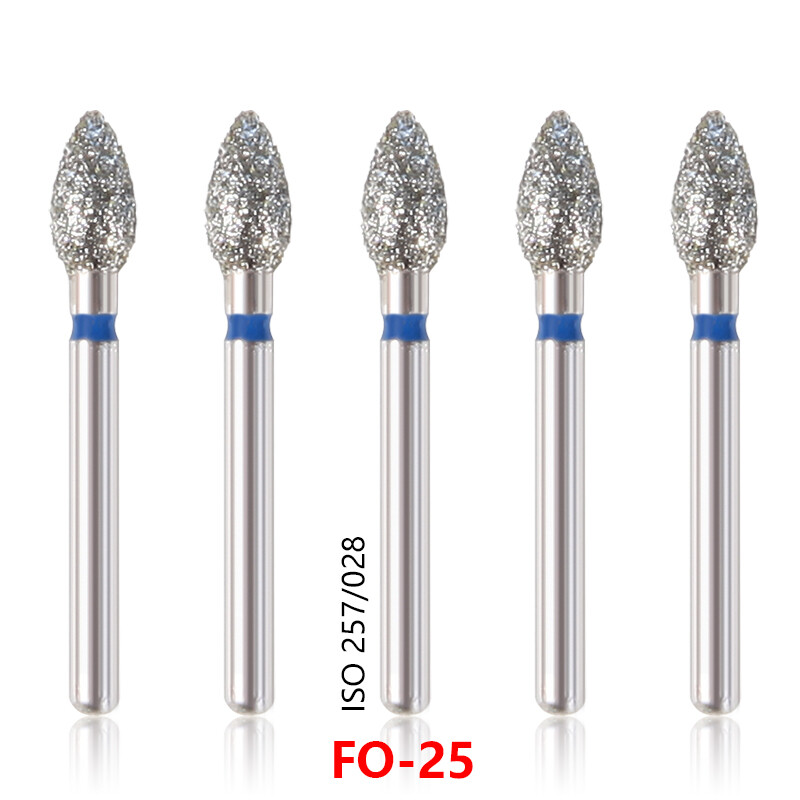 100x Brocas de fresa de diamante para dentista dental Taladro FG 1,6 mm 20 OEM