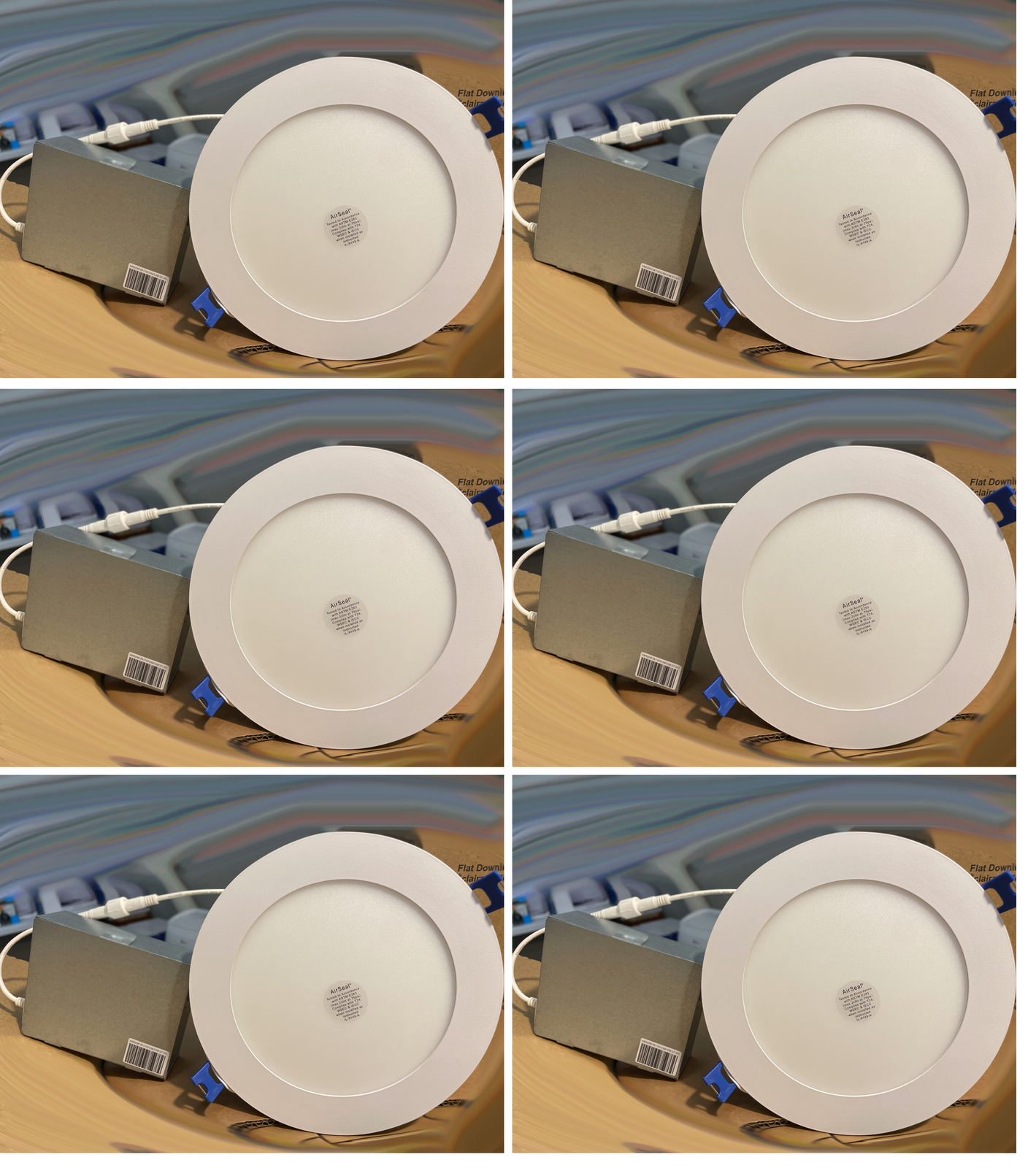 (case of 6) Philips Lightolier FD6R LED Flat Downlight dual select, CCT