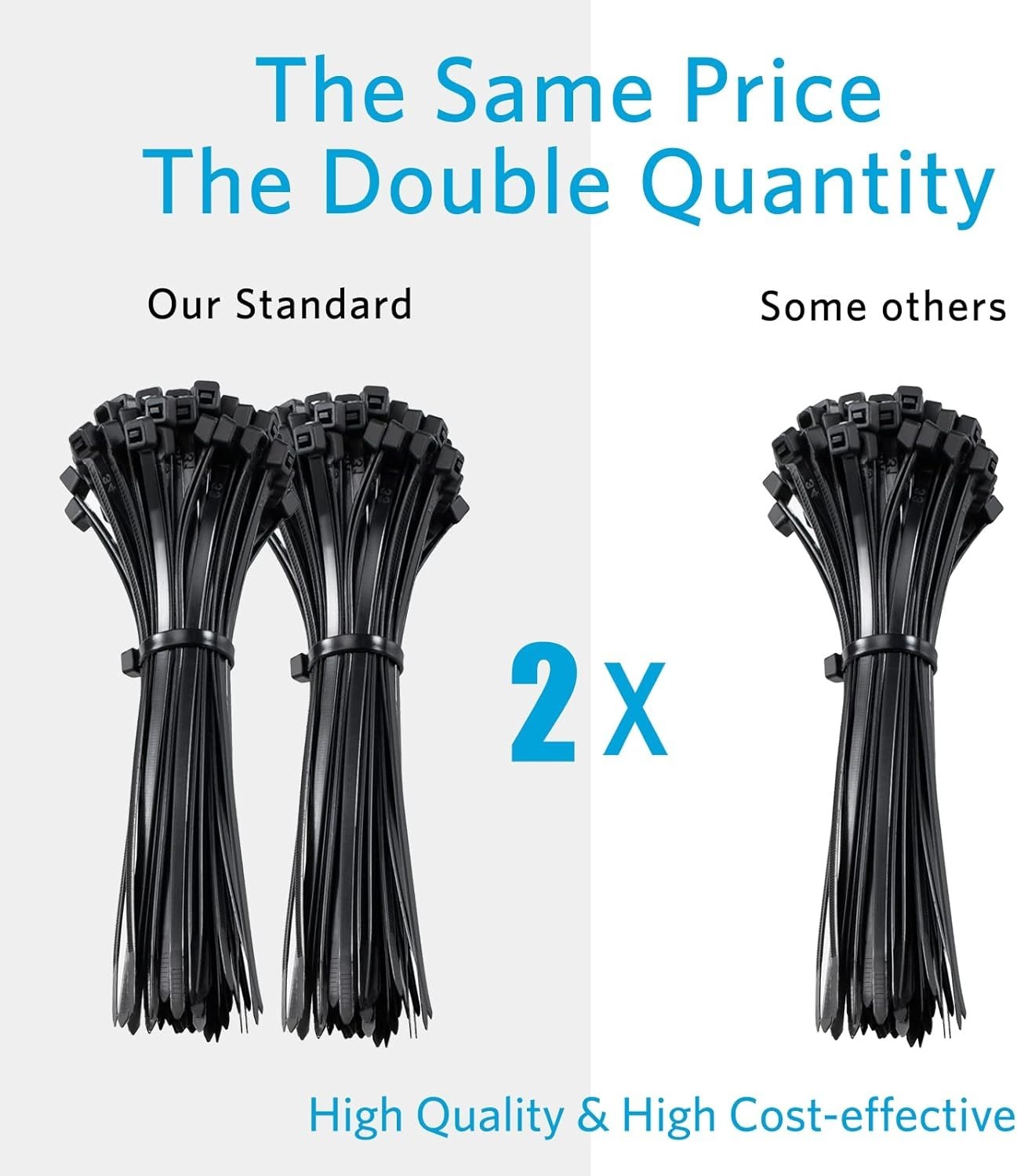 High-Quality 4 Inch Zip Ties – 200 Pack for Secure Binding Applications