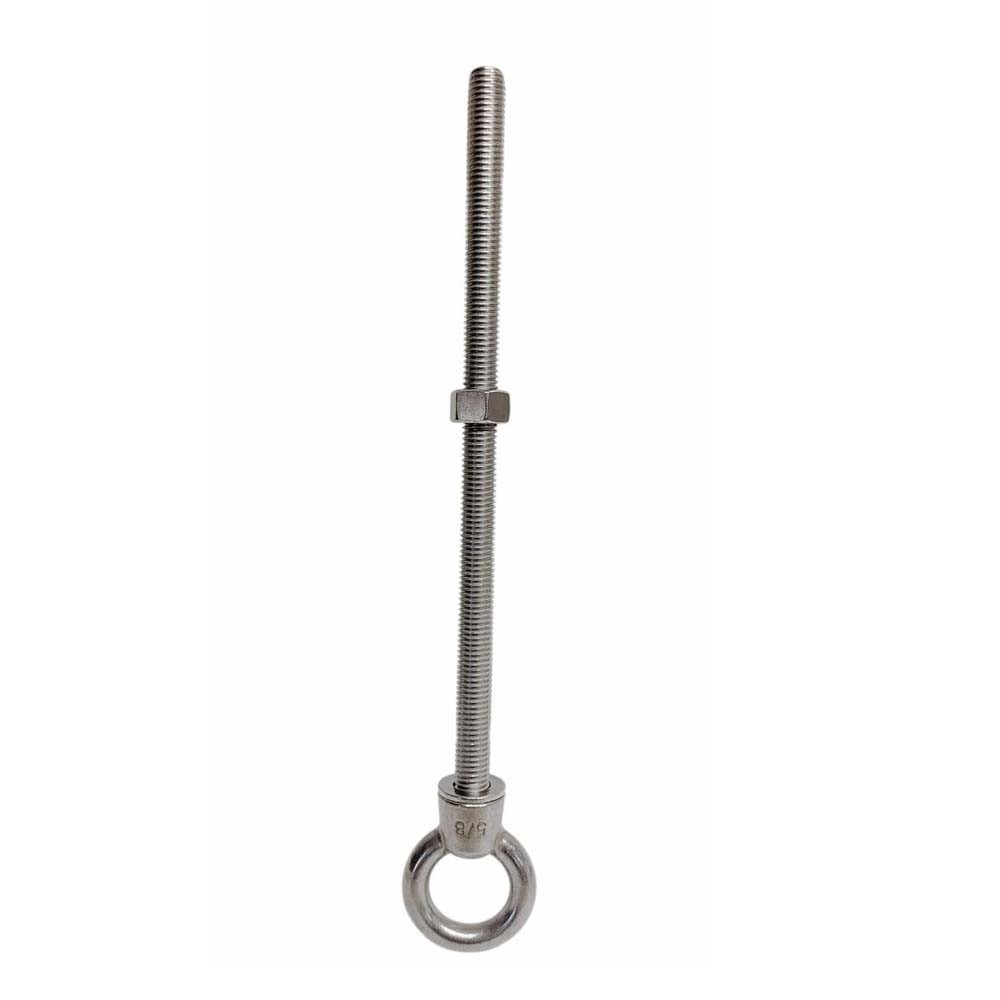 Marine Grade T316 Stainless Shoulder Eye Bolt 5/8″ x 12″, 3,200 lb WLL