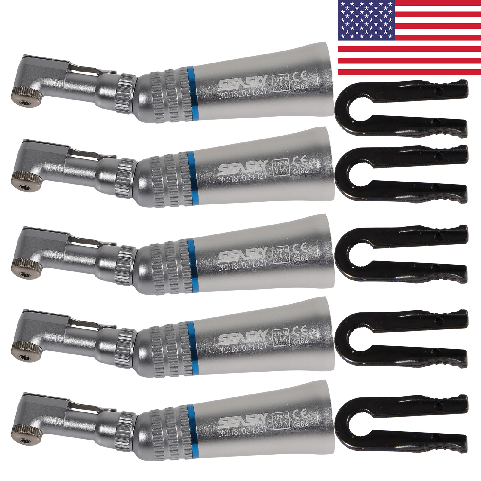 1-5 USA Dental Slow Low Speed Contra Angle Handpiece Latch E-type SK