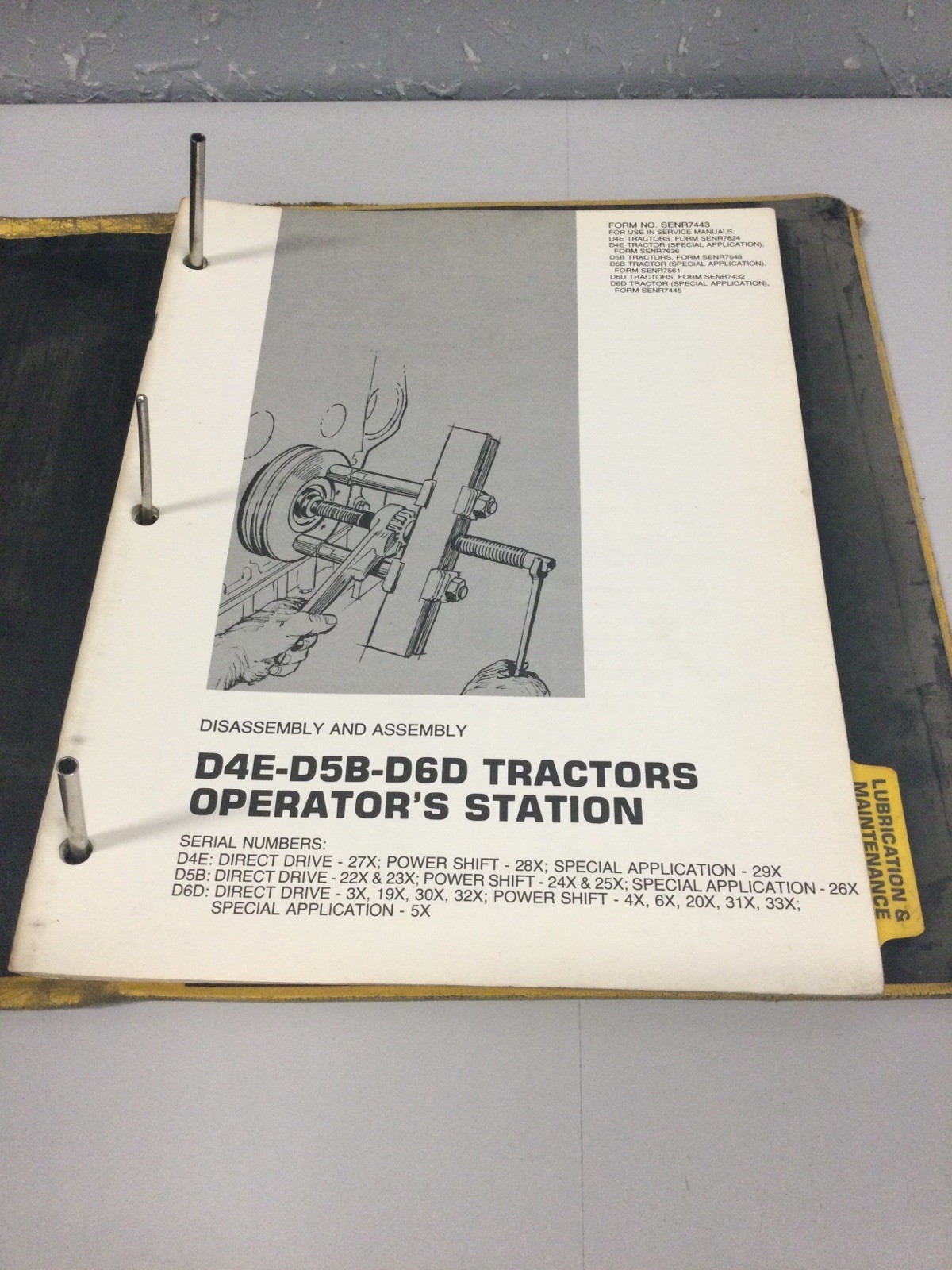 CAT CATERPILLAR D6D TRACTOR SHOP REPAIR SERVICE MANUAL 3X 4X 6X 19X 20X 30X 31X