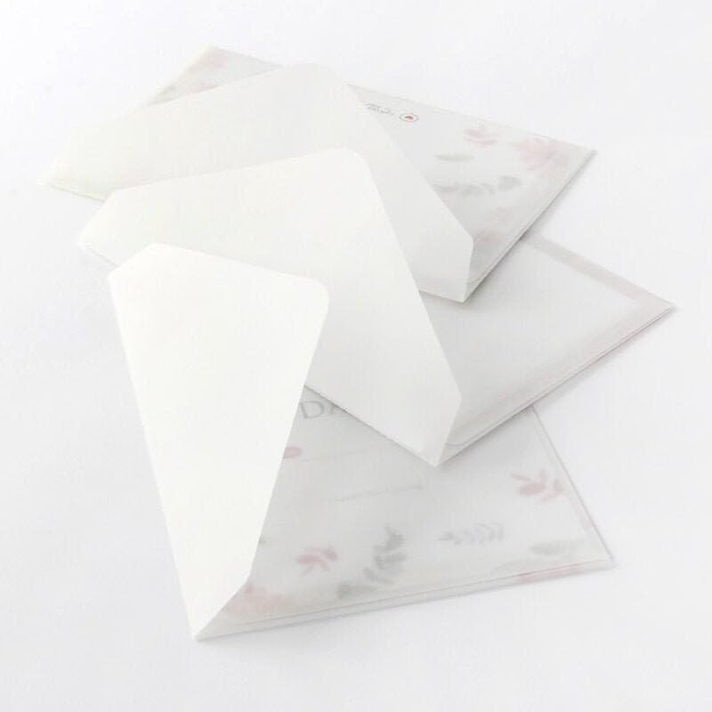 20 PCS 5×7 Inch A7 Plain Transparent Vellum Envelopes Wedding Invitations