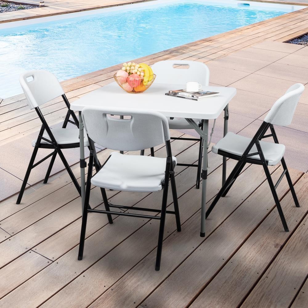 8 Packs Commercial Plastic Folding Stackable Chairs Seats -Event Wedding Party