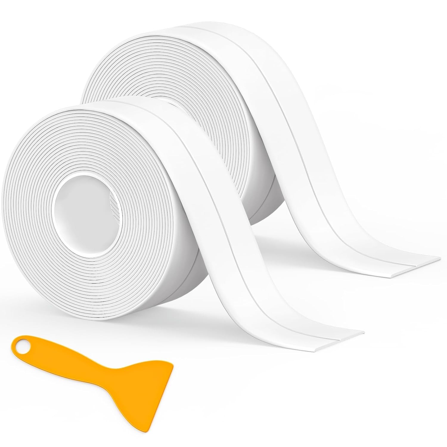 2 Rolls Caulk Tape Waterproof Self Adhesive Strip Kitchen Bath Sink Sealant