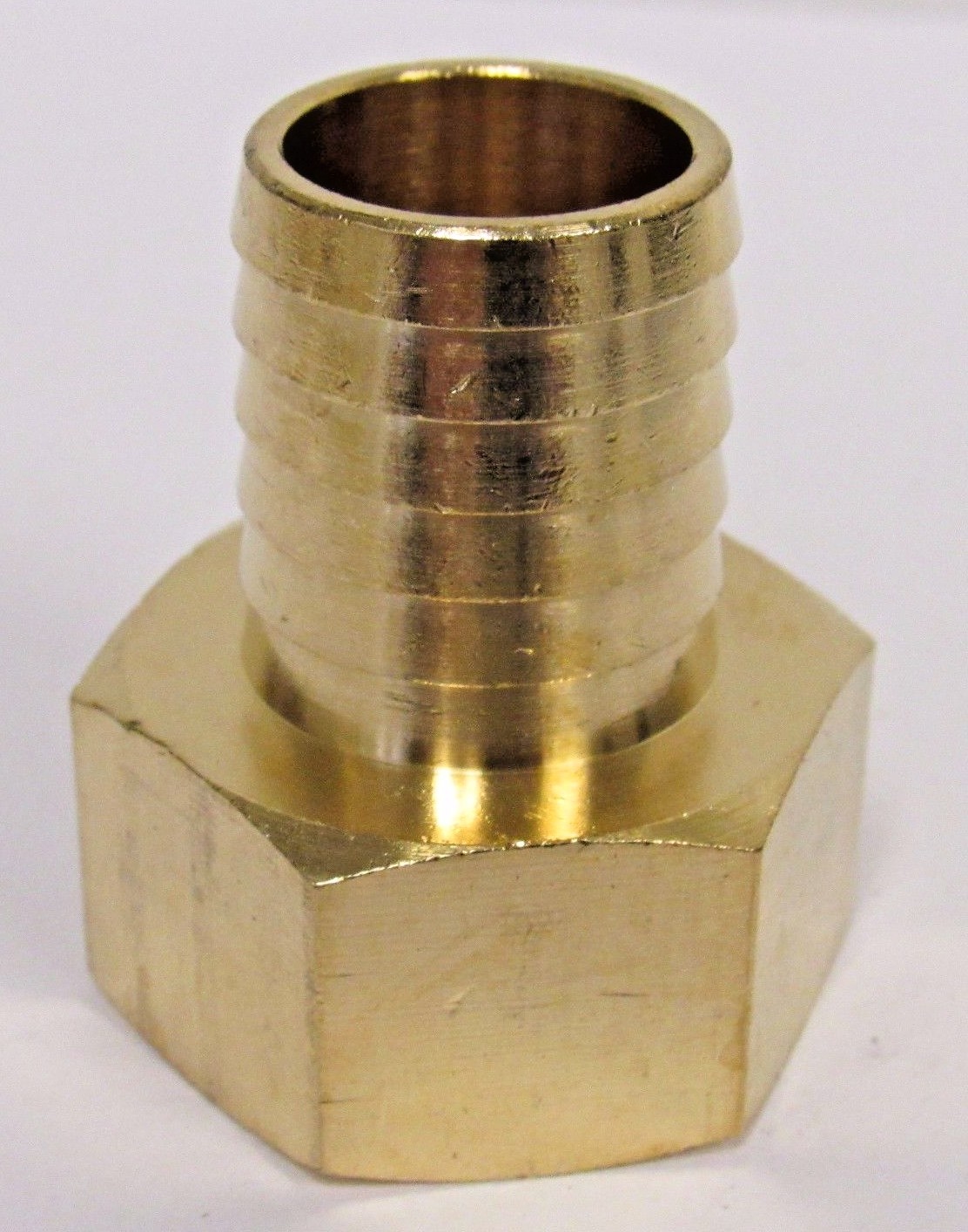 NEW BRASS 1 IN. FNPT X HOSE BARB STRAIGHT FITTING FOR 1 IN. ID HOSE NIB