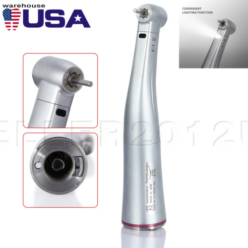 Dental 1:5 Increasing LED Fiber Optic Contra Angle Red Ring Fits NSK Ti Max Z95L