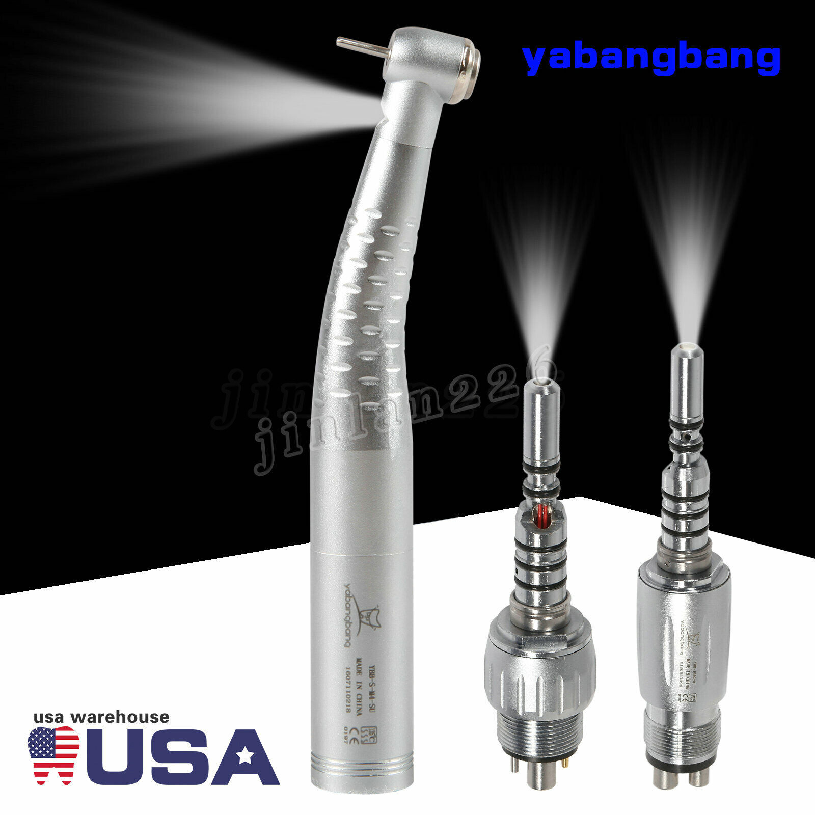 KAVO Style Dental Fiber Optic LED High Speed Handpiece /+LED Quick Coupler 4H/6H
