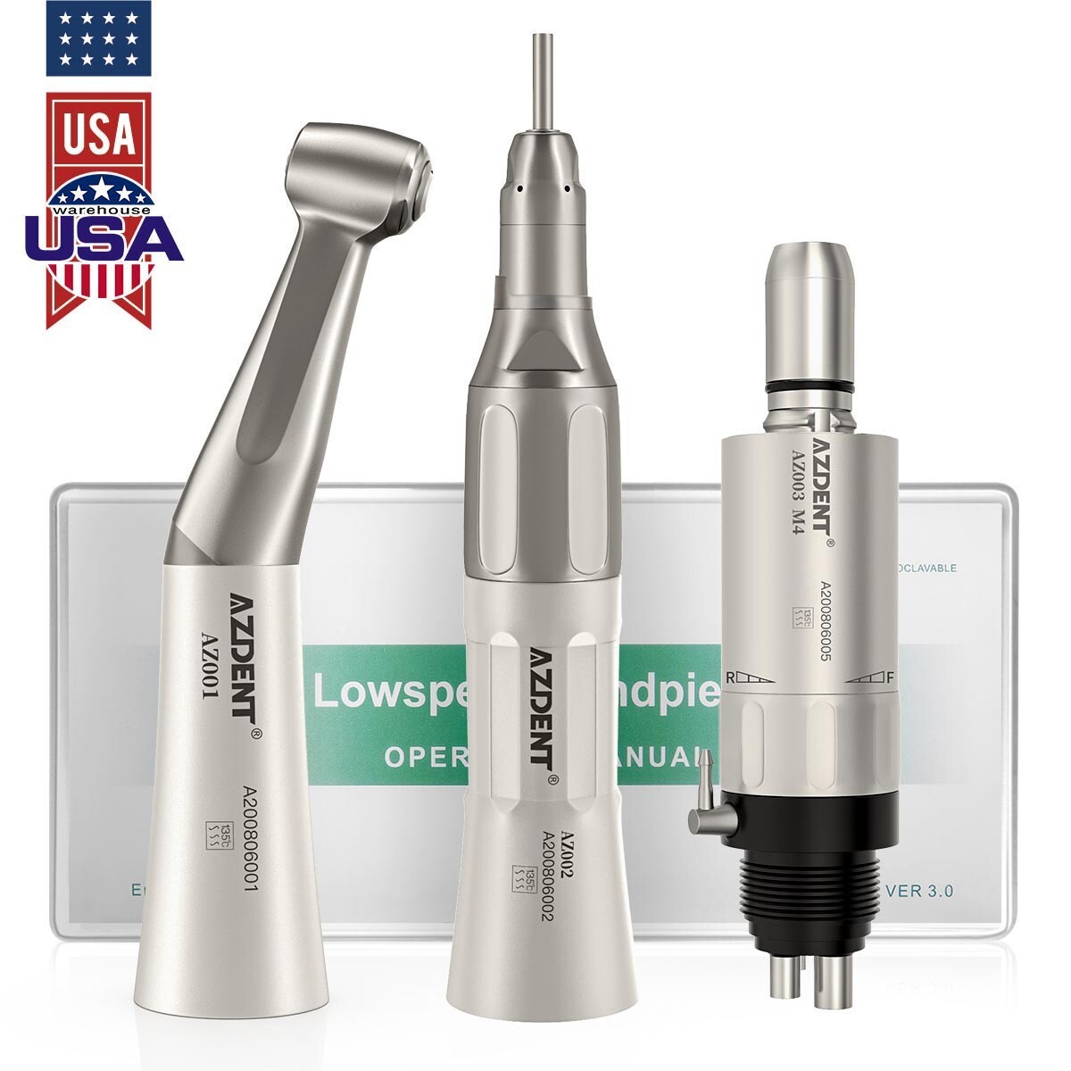 Dental E-generator LED High Speed Handpiece Slow Low Speed Handpiece 4/2Hole