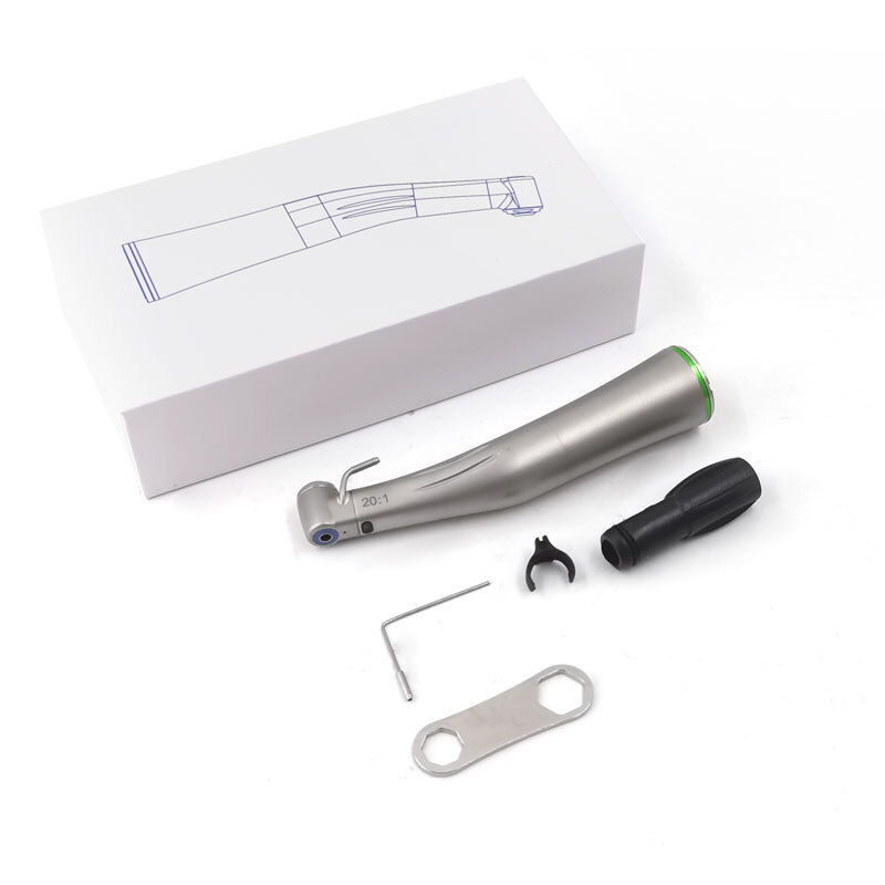 20:1 LED Low Speed Handpiece Dental Turbine Fiber Optic Dental Against Handpiece