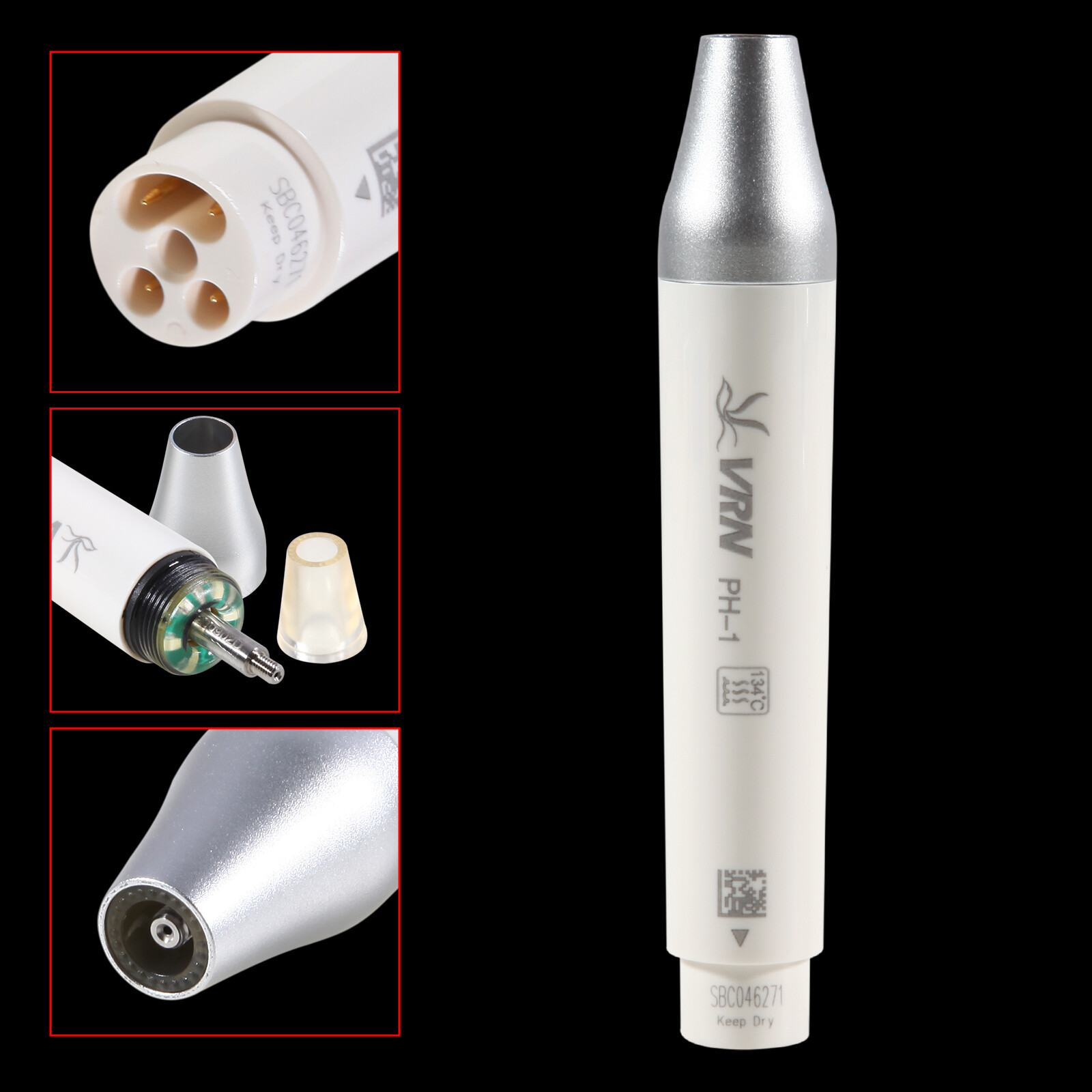 Dental Fiber Optic LED High Speed Handpiece / 6 Hole Quick Coupler For KaVo cavo